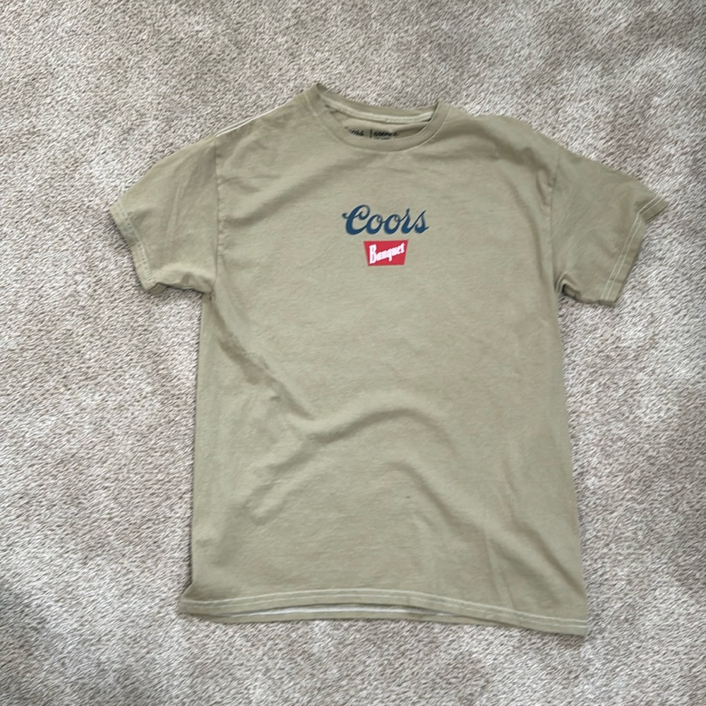 Coors Beer Banquet mens shirt size S NWT